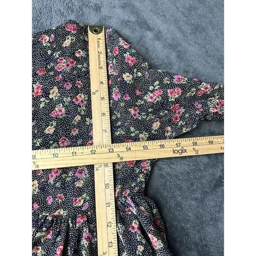 Pins and Needles Boho Multicolor Floral Tunic Babydoll Top Size XS - Picture 7 of 16